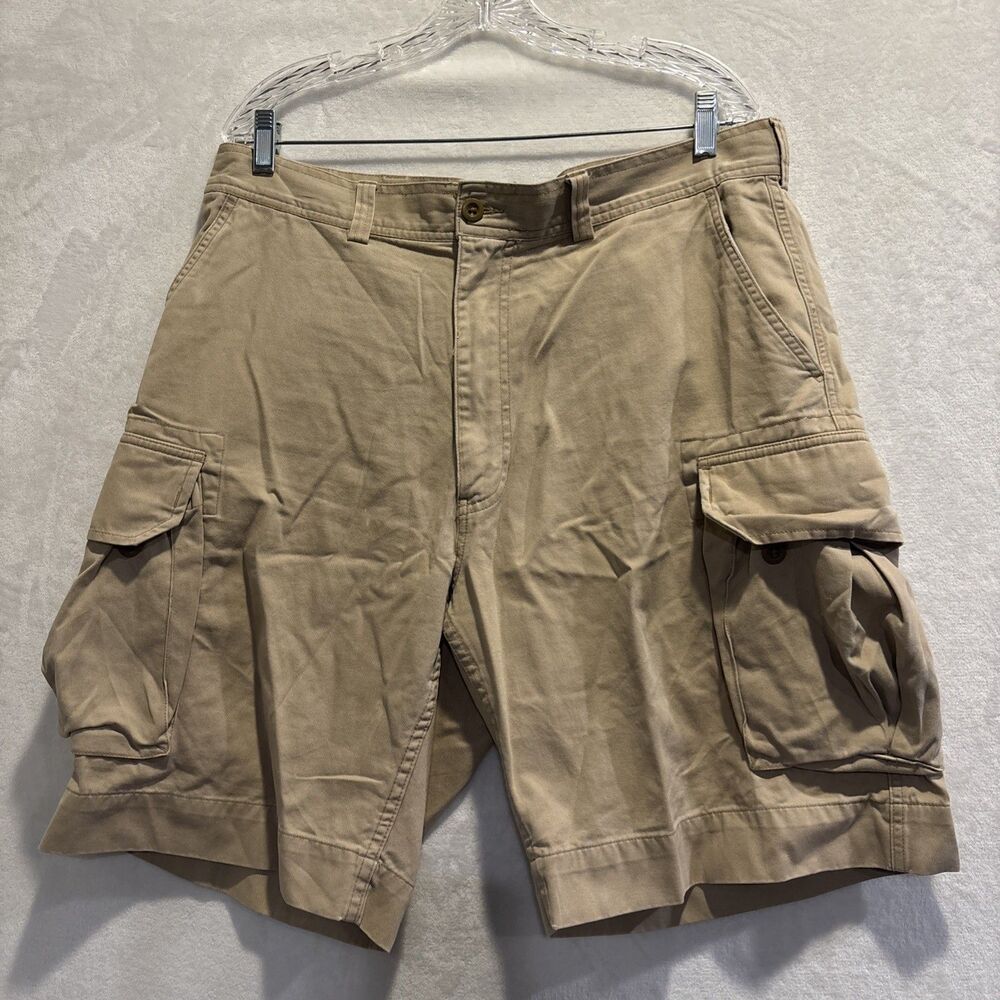 Polo Ralph Lauren Cargo Shorts Mens 36 Khaki Classic Fit Cotton Chino Pockets 67
